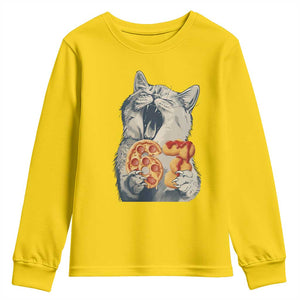 Six Seven Meme Cat 67 Pizza Nugget Youth Sweatshirt Funny Gen Alpha 67 Trend Gift TS12 Daisy Print Your Wear