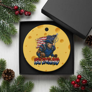 NEFP Game Day Sports Fan Gift Ceramic Ornament TS12 1pc Yellow Cheese Print Your Wear