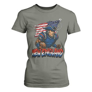 NEFP Game Day Sports Fan Gift T Shirt For Women TS12 Military Green Print Your Wear