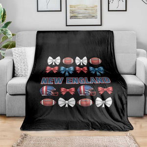 Coquette NE Football Fan Throw Blanket Gift For Women TS12 Print Your Wear