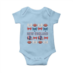 Coquette NE Football Fan Baby Onesie Gift For Women TS12 Light Blue Print Your Wear