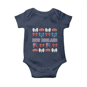 Coquette NE Football Fan Baby Onesie Gift For Women TS12 Navy Print Your Wear