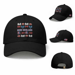 Coquette NE Football Fan Baseball Cap Gift For Women TS12 Baseball Cap Universal Fit Black Print Your Wear