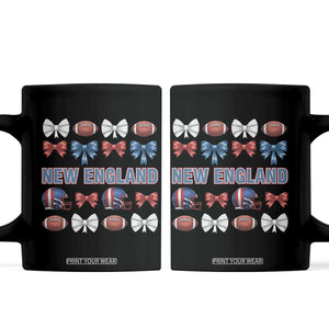 Coquette NE Football Fan Coffee Mug Gift For Women TS12 Black Print Your Wear