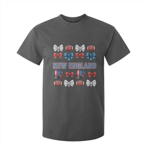 Coquette NE Football Fan T Shirt For Kid Gift For Women TS12 Dark Heather Print Your Wear