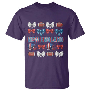Coquette NE Football Fan T Shirt Gift For Women TS12 Purple Print Your Wear