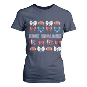 Coquette NE Football Fan T Shirt For Women Gift For Women TS12 Navy Print Your Wear