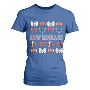 Coquette NE Football Fan T Shirt For Women Gift For Women TS12 Royal Blue Print Your Wear