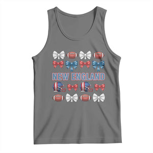 Coquette NE Football Fan Tank Top Gift For Women TS12 Black Heather Print Your Wear