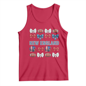 Coquette NE Football Fan Tank Top Gift For Women TS12 Red Print Your Wear
