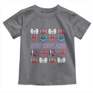 Coquette NE Football Fan Toddler T Shirt Gift For Women TS12 Charcoal Print Your Wear