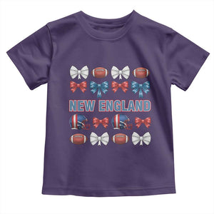 Coquette NE Football Fan Toddler T Shirt Gift For Women TS12 Purple Print Your Wear