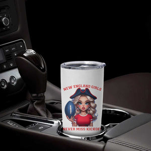 Funny East Coast Football Girl Fan Tumbler Cup NE Girls Never Miss Kickoff TS12 Print Your Wear