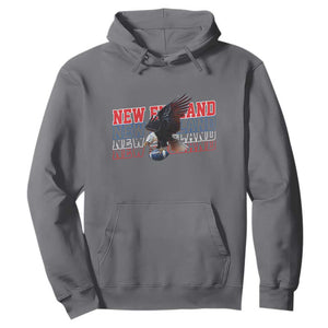 Vintage NE Football Fan Hoodie Game Day Lover Gift TS12 Charcoal Print Your Wear