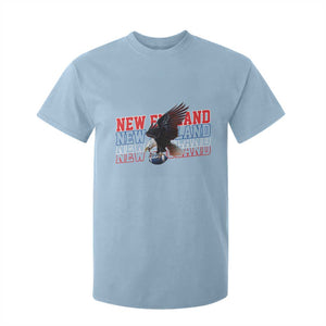 Vintage NE Football Fan T Shirt For Kid Game Day Lover Gift TS12 Light Blue Print Your Wear