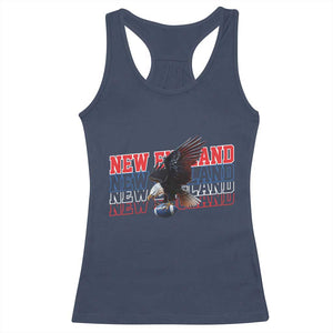Vintage NE Football Fan Racerback Tank Top Game Day Lover Gift TS12 Navy Print Your Wear
