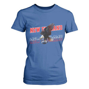 Vintage NE Football Fan T Shirt For Women Game Day Lover Gift TS12 Royal Blue Print Your Wear