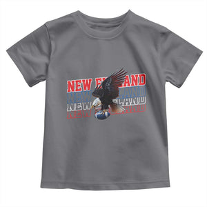 Vintage NE Football Fan Toddler T Shirt Game Day Lover Gift TS12 Charcoal Print Your Wear