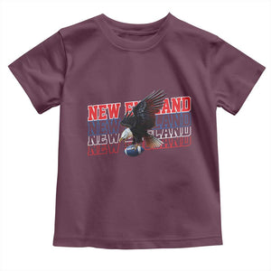 Vintage NE Football Fan Toddler T Shirt Game Day Lover Gift TS12 Maroon Print Your Wear
