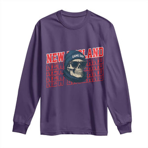 Gothic NE Football Fan Long Sleeve Shirt Game Day Lover Gift TS12 Purple Print Your Wear