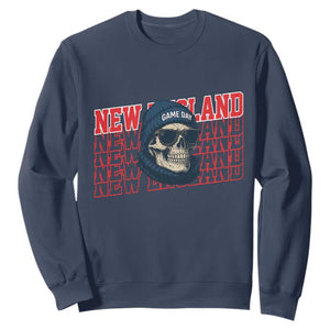 Gothic NE Football Fan Sweatshirt Game Day Lover Gift TS12 Navy Print Your Wear