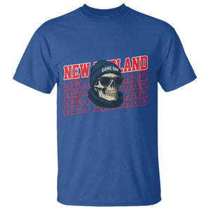 Gothic NE Football Fan T Shirt Game Day Lover Gift TS12 Royal Blue Print Your Wear