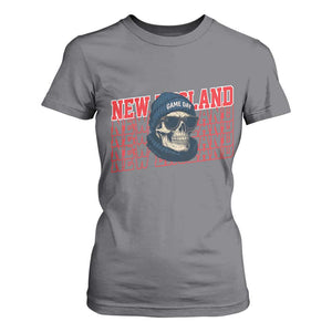 Gothic NE Football Fan T Shirt For Women Game Day Lover Gift TS12 Charcoal Print Your Wear