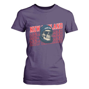 Gothic NE Football Fan T Shirt For Women Game Day Lover Gift TS12 Purple Print Your Wear