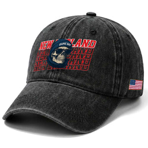 Gothic NE Football Fan Washed Cotton Baseball Cap Game Day Lover Gift TS12 Print Your Wear