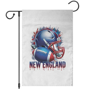 NE Football Spirit Garden Flag Game Day Sports Fan Gift TS12 White Print Your Wear