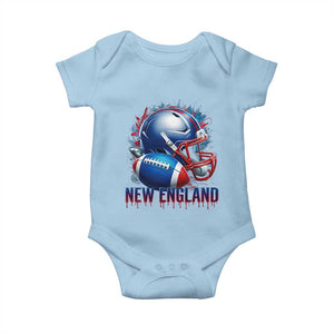 NE Football Spirit Baby Onesie Game Day Sports Fan Gift TS12 Light Blue Print Your Wear