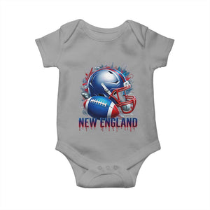 NE Football Spirit Baby Onesie Game Day Sports Fan Gift TS12 Sport Gray Print Your Wear