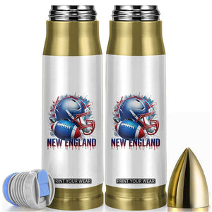 NE Football Spirit Bullet Tumbler Game Day Sports Fan Gift TS12 White Print Your Wear