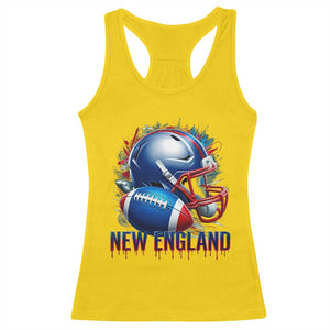 NE Football Spirit Racerback Tank Top Game Day Sports Fan Gift TS12 Daisy Print Your Wear