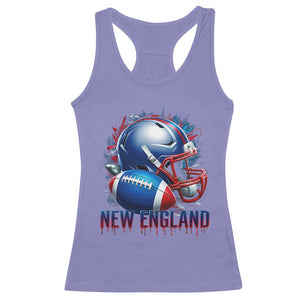 NE Football Spirit Racerback Tank Top Game Day Sports Fan Gift TS12 Violet Print Your Wear