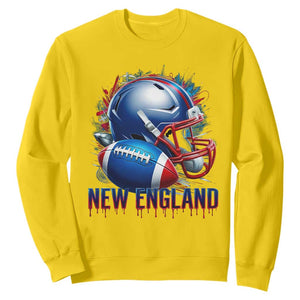 NE Football Spirit Sweatshirt Game Day Sports Fan Gift TS12 Daisy Print Your Wear