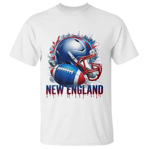 NE Football Spirit T Shirt Game Day Sports Fan Gift TS12 White Print Your Wear