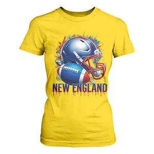 NE Football Spirit T Shirt For Women Game Day Sports Fan Gift TS12 Daisy Print Your Wear