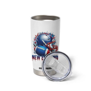 NE Football Spirit Tumbler Cup Game Day Sports Fan Gift TS12 Print Your Wear