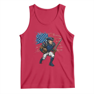 NE Football Fan Supporter Tank Top American Flag Pride Gift TS12 Red Print Your Wear