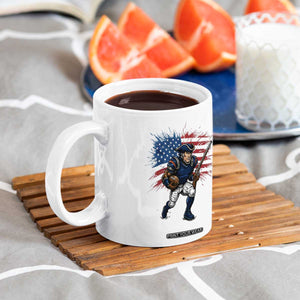 NE Football Fan Supporter Coffee Mug American Flag Pride Gift TS12 Print Your Wear