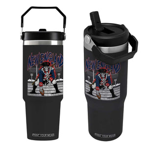 Gothic Skeleton Flip Straw Tumbler NE Football Lover Gift TS12 One Size: 30 oz Black Print Your Wear