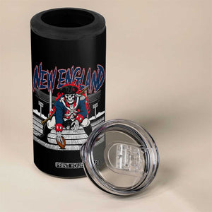 Gothic Skeleton 4 in 1 Can Cooler Tumbler NE Football Lover Gift TS12 Print Your Wear