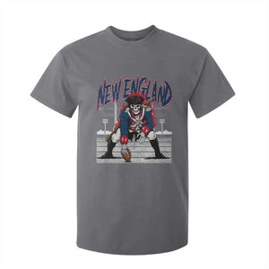 Gothic Skeleton T Shirt For Kid NE Football Lover Gift TS12 Charcoal Print Your Wear