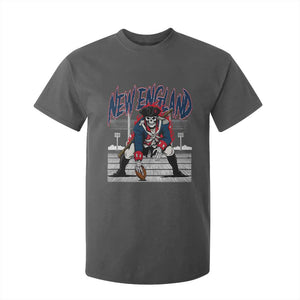 Gothic Skeleton T Shirt For Kid NE Football Lover Gift TS12 Dark Heather Print Your Wear