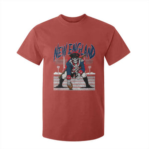 Gothic Skeleton T Shirt For Kid NE Football Lover Gift TS12 Red Print Your Wear