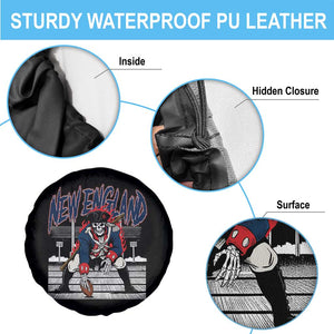 Gothic Skeleton Spare Tire Cover NE Football Lover Gift TS12 Print Your Wear