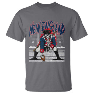 Gothic Skeleton T Shirt NE Football Lover Gift TS12 Charcoal Print Your Wear