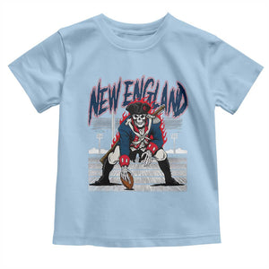 Gothic Skeleton Toddler T Shirt NE Football Lover Gift TS12 Light Blue Print Your Wear