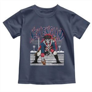 Gothic Skeleton Toddler T Shirt NE Football Lover Gift TS12 Navy Print Your Wear